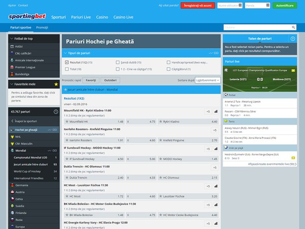 Sportingbet Screenshot