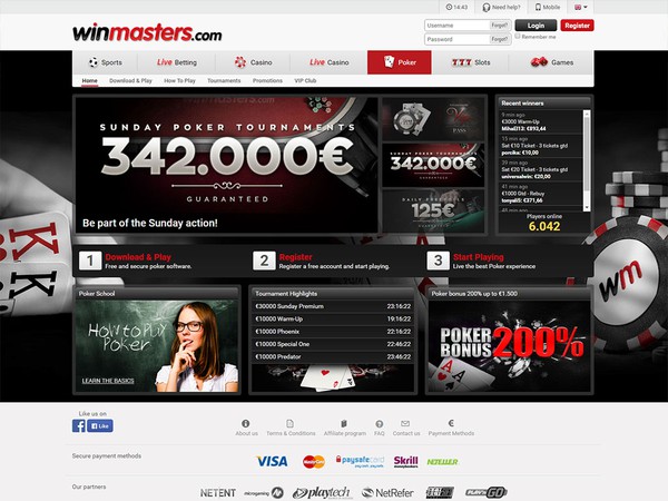 Winmasters Casino Screenshot